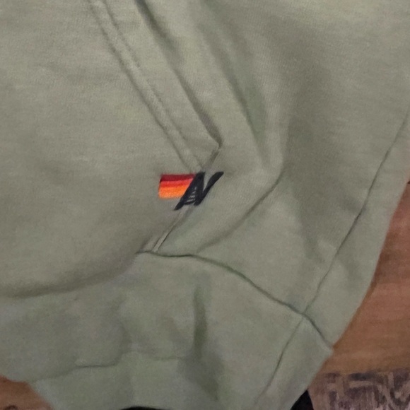 COPY - Aviator Nation relaxed logo pullover in sage - Picture 3 of 5